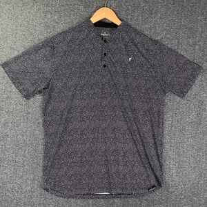 Primo Golf Blade Polo Men Extra Large Band Collar Abstract Geometric Performance